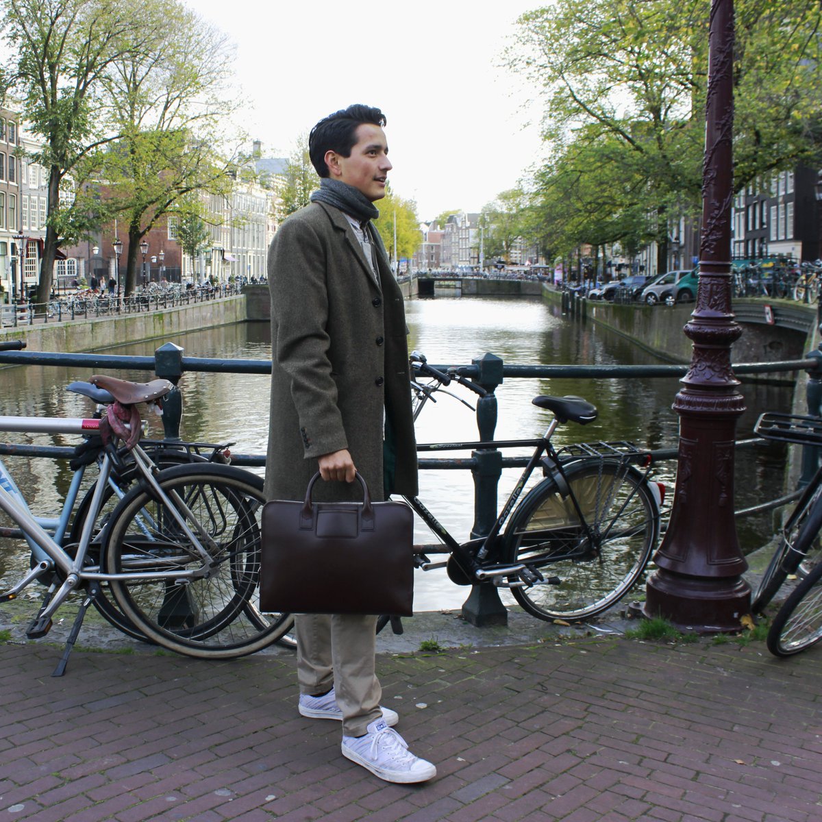 Travelteq's tweet photo. #Spotted in #Amsterdam - We found our bags all over the city today #Travelteq https://t.co/99zWLswJmp