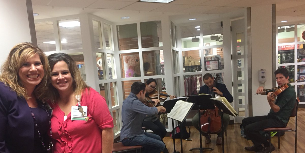 Welchbrendae's tweet photo. Enjoying the Escher String Quartet at #AkronGeneral with #TuesdayMusical https://t.co/hnvTyT4Rc2