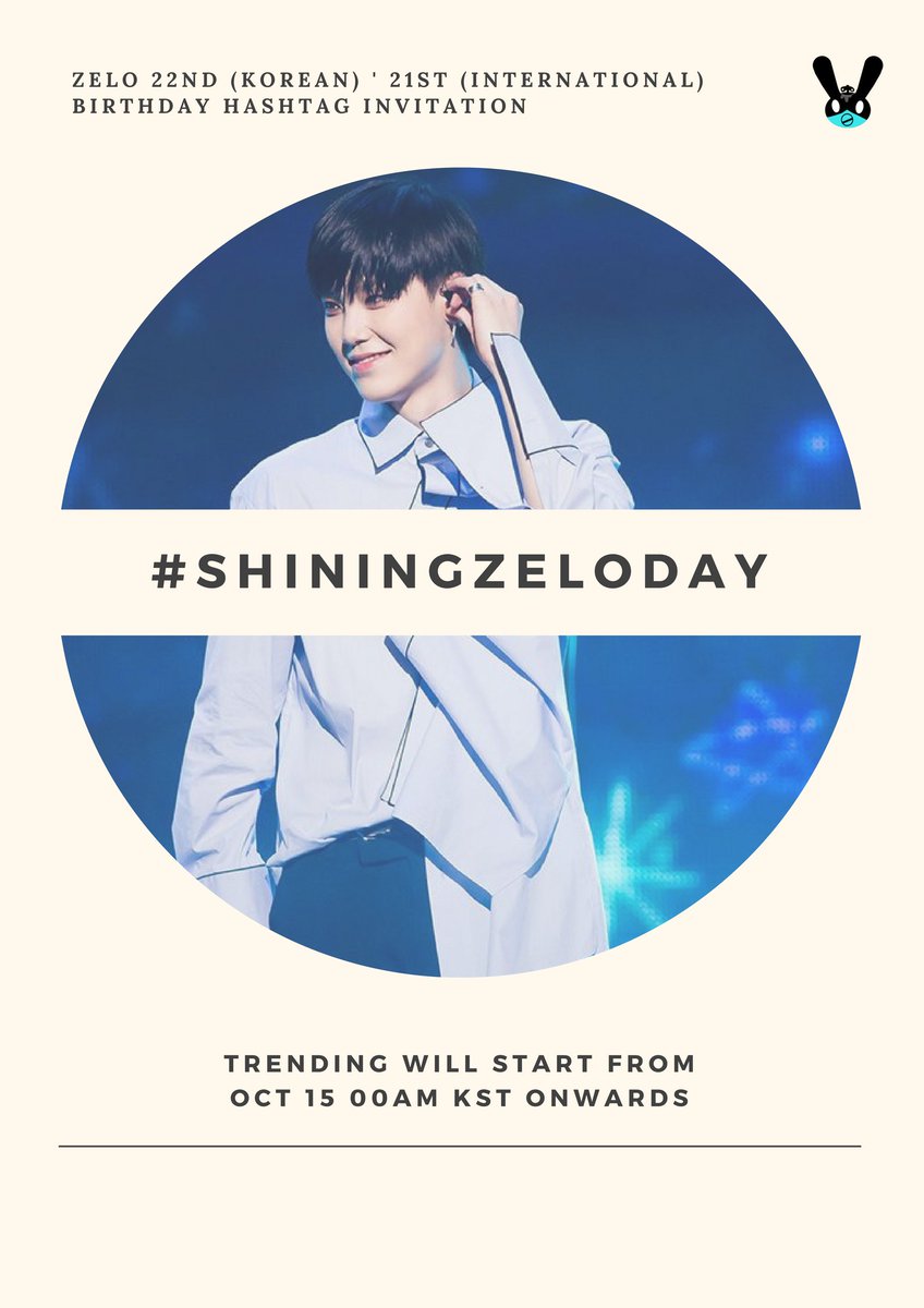 Vote4BAP's tweet photo. [☆] We will be trending  #ShiningZeloDay to celebrate ZELO's birthday on OCT 15.🎉 

10월 15일 젤로 생일 해시태그는 #.ShiningZeloDay 입니다 ❣ https://t.co/AebbguOliw