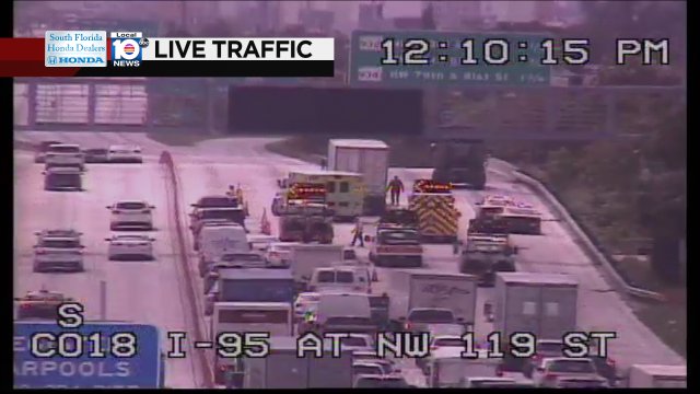 CRASH UPDATE: Traffic still a mess on I-95 SB & NW 103rd St. Avoid the area and take US-441, US-1, or Florida's Tpke https://t.co/5rsDtRCi08