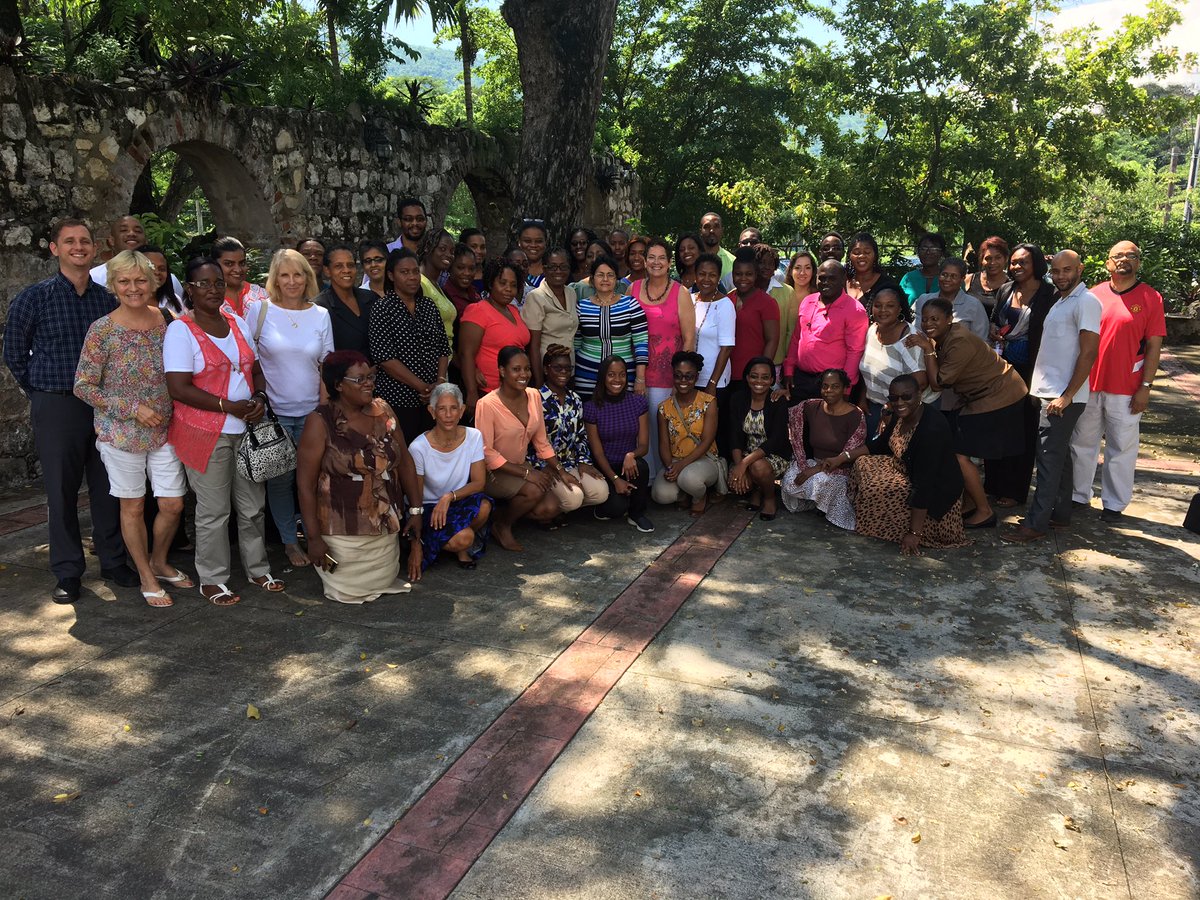 dingleja's tweet photo. Wonderful multi professional group attending 5 day Regional Pall Care training, Kingston, Jamaica #hpmglobal #pcaj https://t.co/kwyUAwqJIY
