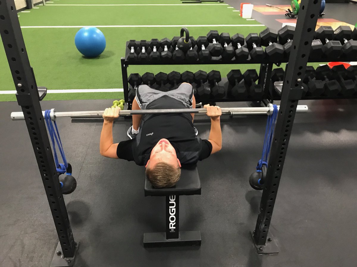 EP_byDMOS's tweet photo. Swimmer working on shoulder stability with some bamboo presses. Never tried it? This bad boy will wake up that cuff and humble you quickly 💪 https://t.co/lZaqLFsr3D