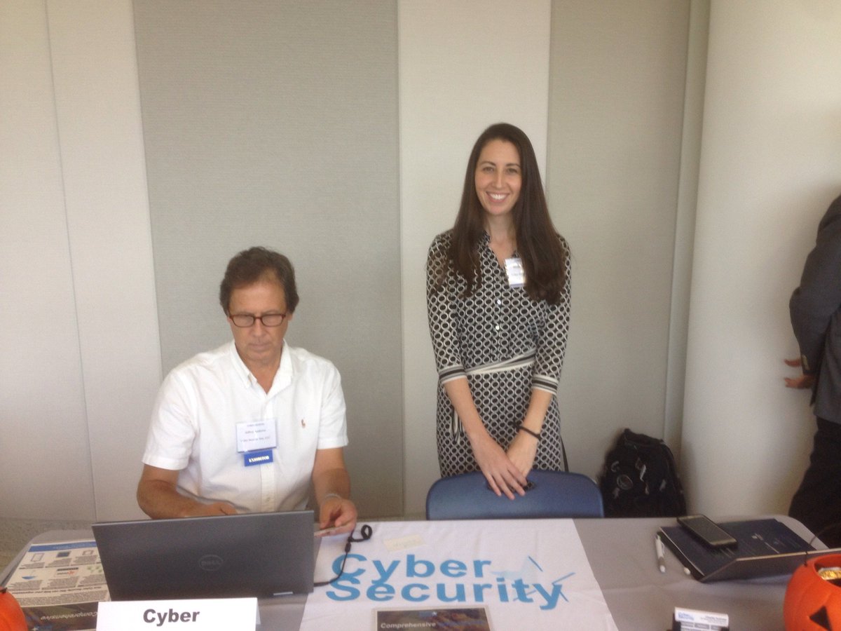 cysecstar's tweet photo. Setting up for #cybersecurity conference Cyber Georgia at @AUG_University, thx @GAChamber. Perfect for Cybersecurity awareness month! https://t.co/7qkpD4akjH