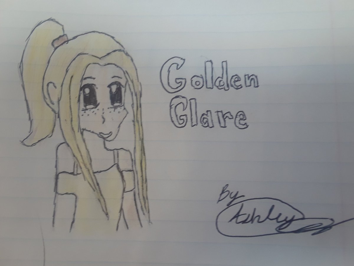 YouKnowMaddy's tweet photo. Hey @GoldenGlare_ I drew you some fan-art for you!Hope you like it!😀 https://t.co/OQQNwUUWtw