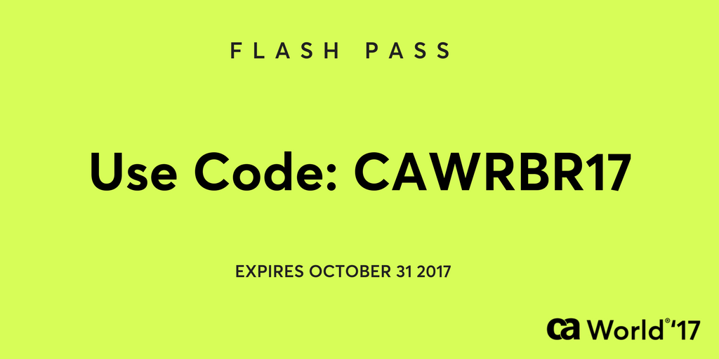 AndrewAskew3's tweet photo. $995 off of our regular rate? That's right! From now until 10/31, go to #CAWORLD for only $1,000: Register now: https://t.co/MPmd93eIH4 https://t.co/D8CW2yCK8o