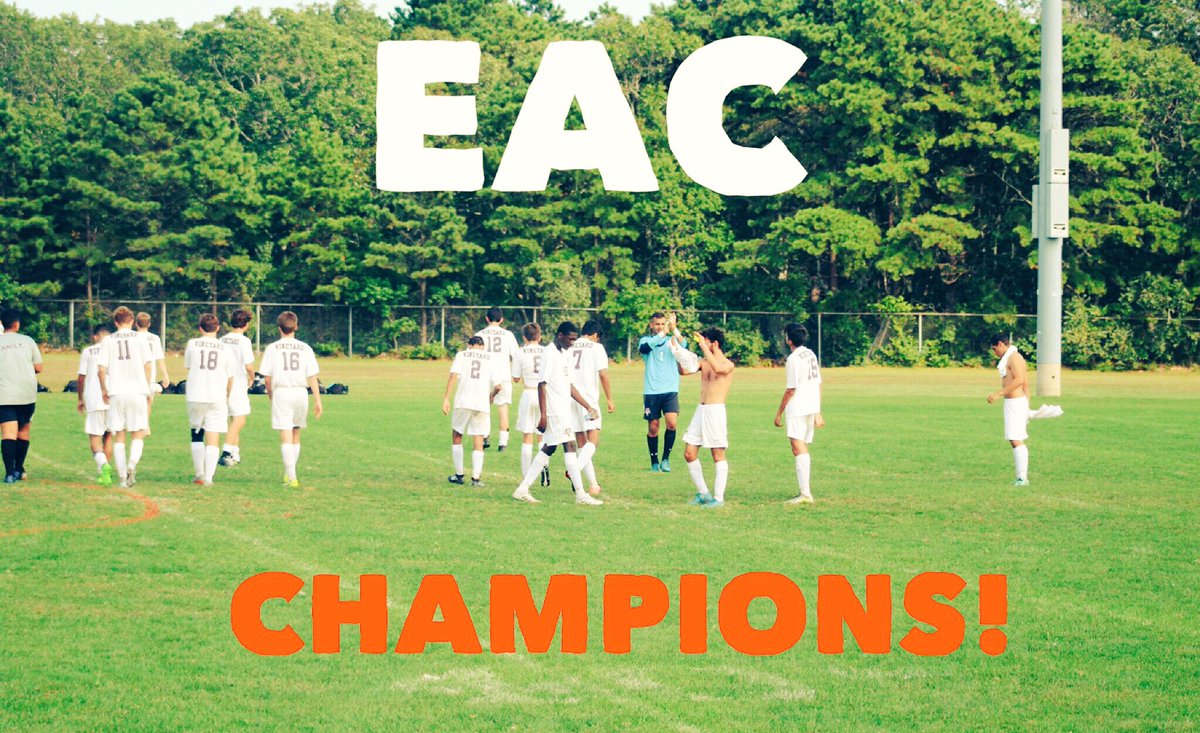 MVRHSMSoccer's tweet photo. With a 2-0 win over Bishop Feehan, the team takes the 2017 EAC title! https://t.co/pxzgTpTlYR