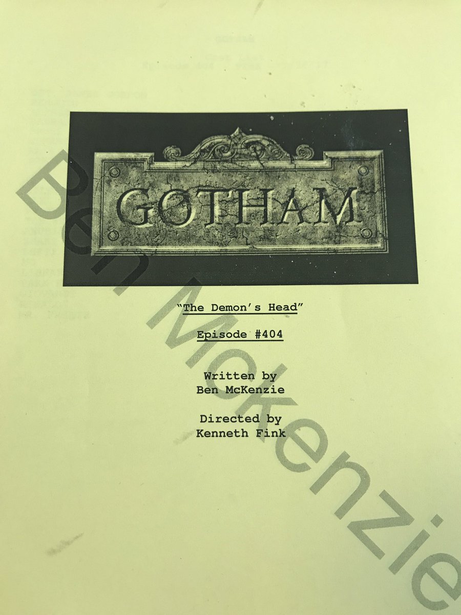 ben_mckenzie's tweet image. Who wrote this sh#t? All new @Gotham tonight on @FOXTV
