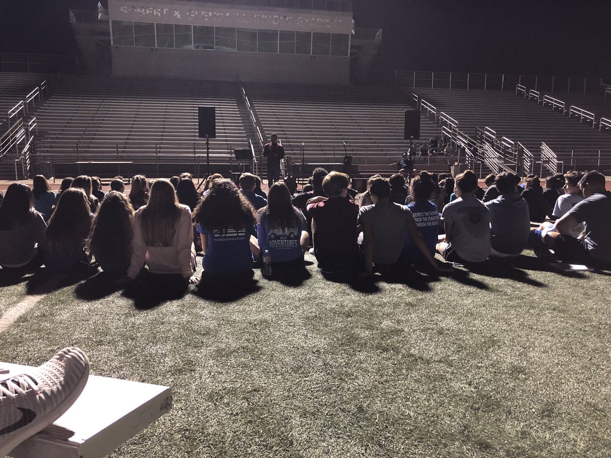 Fields of faith was a success!! Thank you to all the coaches, the students, and the band for coming out and sharing the gospel with us!! Great crowd this year!