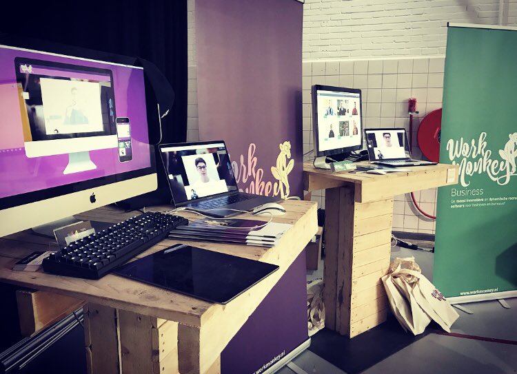 WorkMonkeyApp's tweet photo. @EBUtrecht bedankt dat we mochten deelnemen op de inspiratiemarkt op #getconnected met #workmonkey #education https://t.co/gxTjqO3rMz