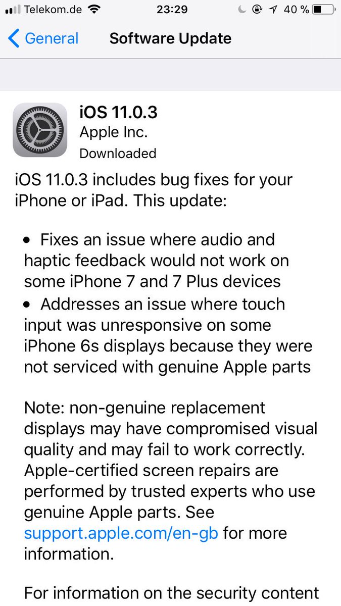 Rune4Klima's tweet photo. Hey @Apple again updating #iOS❓
Wasn't #iOS1102 just a week ago❓
Feels like #Windows❗️☹️
#iOS1103 now updating https://t.co/gD6BzRaTVS