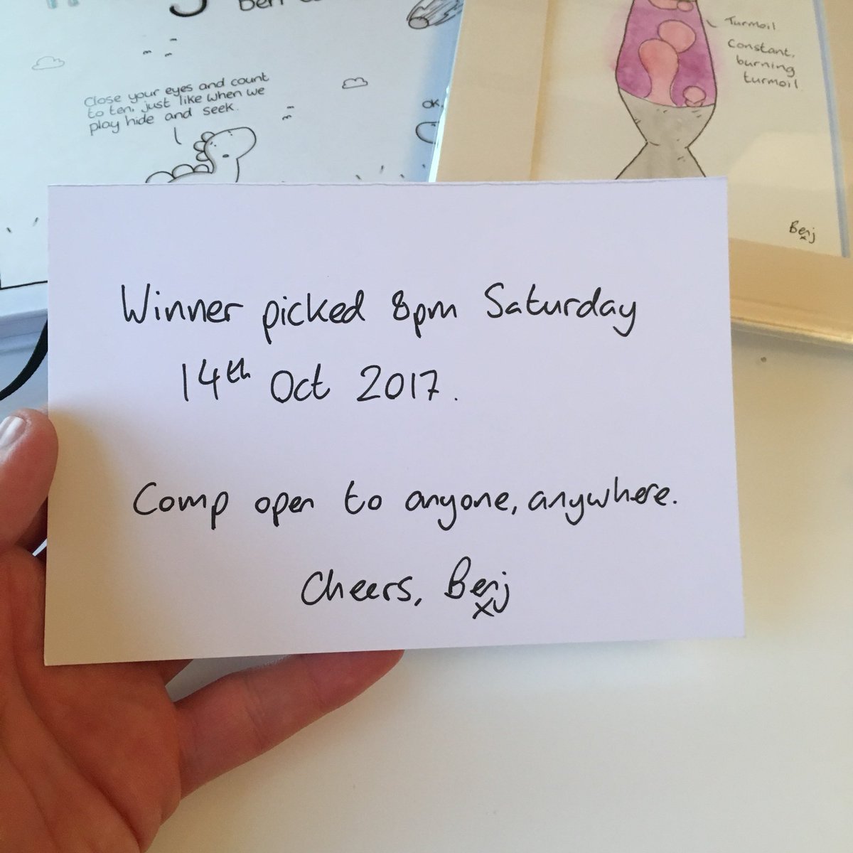 To celebrate a year since release I’m giving away a copy of my book plus a brand new Tragidoodle. RT to enter.