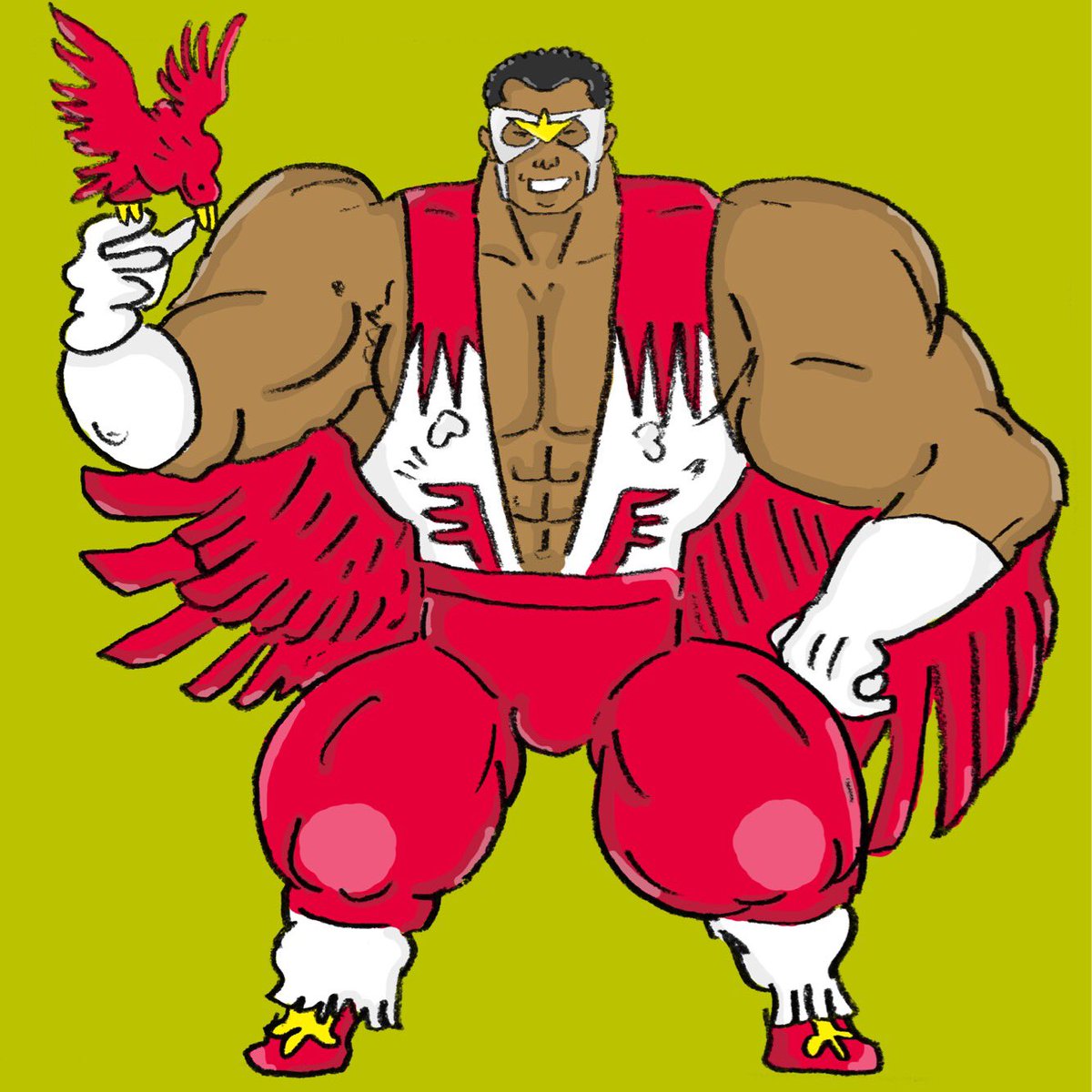 おも満しろ太郎 ファルコン 筋肉 Protein イラスト Illustration キャラクター Character Avengers Marvel マーベル Comic アベンジャーズ ファルコン Falcon Hero Superhero T Co Zxjh3iqku5