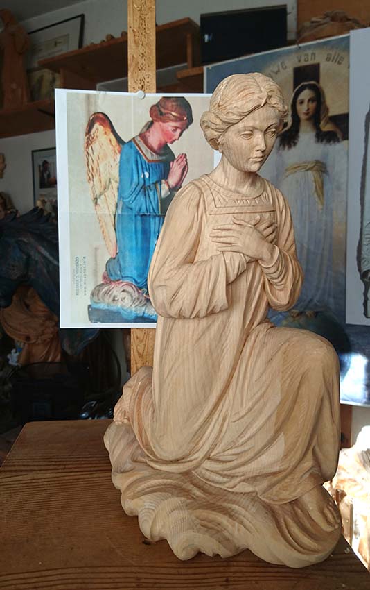 GMussner's tweet photo. new adoring angel in progress. What do you think about?
#custommade #handcarved #catholic #churchstatue #statuary
https://t.co/jms89Fv0wO https://t.co/6lTHNQi4dd
