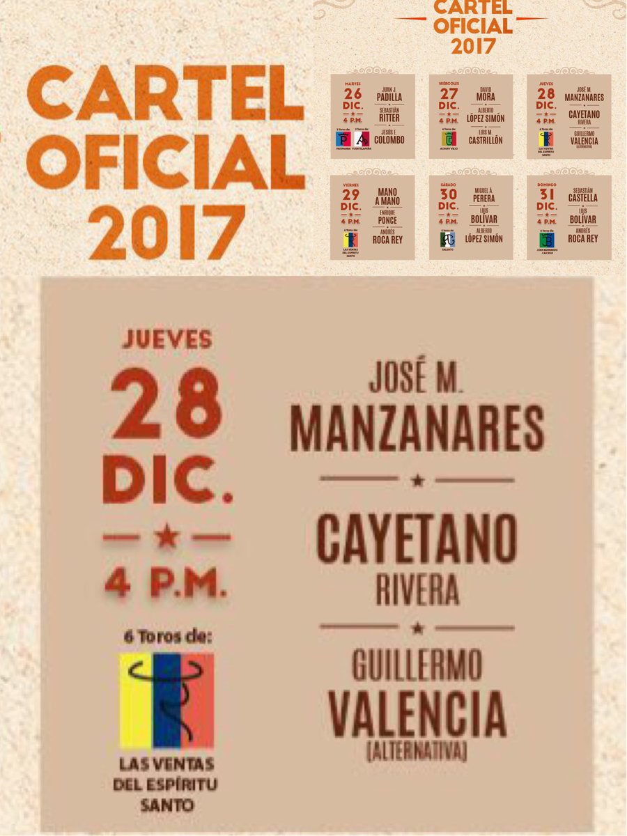 Guillermo_val's tweet photo. Fecha especial, feria importante, cartel de categoría, y un sueño por cumplir!!! Gracias a Dios y a todas las personas q han estado ahí!!! https://t.co/v830M7nwZ2
