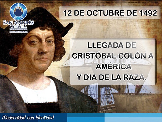 SnAndresOficial's tweet photo. #Sanandreseño, el día de hoy recordamos que hace 525 años Cristobal Colón piso por primera vez América. #DiadelaRaza. https://t.co/d6bTI2sYGY