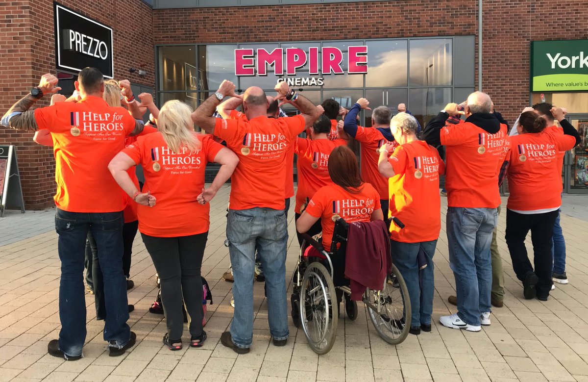 HelpforHeroes's tweet photo. The #orangejacketchallenge has reached @PhoenixHouseRC - huge thanks to @20thcenturyfox and @KingsmanMovie for the free screening https://t.co/xLthuRvX6L