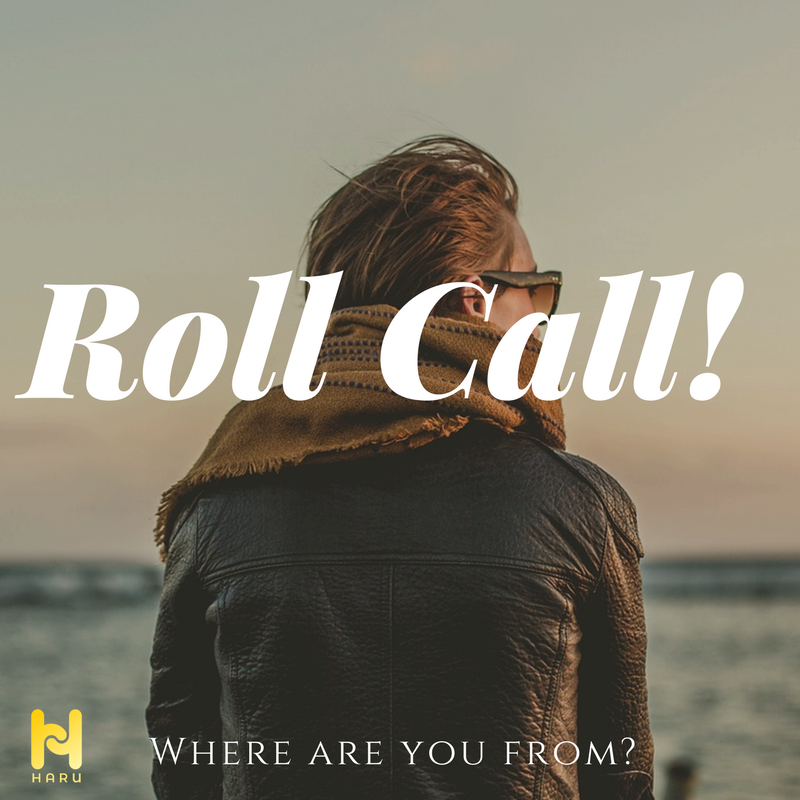 _HaruApp's tweet photo. Let's have some fun! Where is everybody from? Comment below or use a GIF &amp; see if we can guess. 🌎🛩️🤔 #HaruApp #RollCall #WHEREYOUAT https://t.co/YROeASHUwS