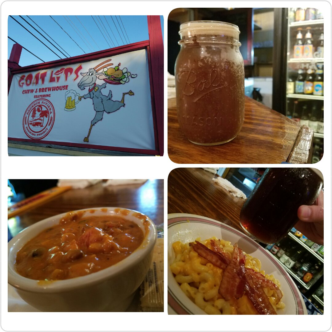 BitesnBuzz's tweet photo. #GoatLips Chew and #Brew in #Pensacola #Florida.  #Food and #Craftbeer that anybody would drool over https://t.co/hRAYTWc7r9