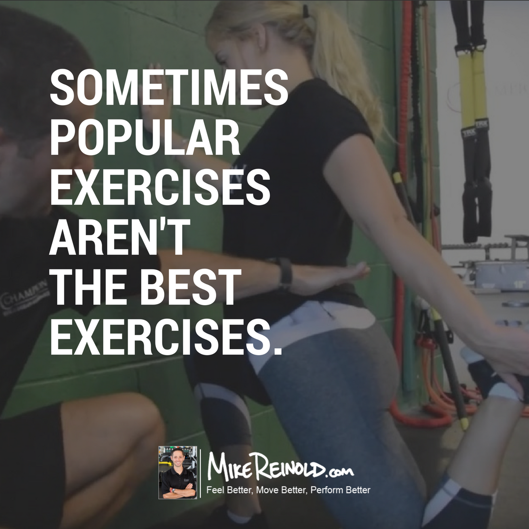 Sometimes popular exercises aren’t the best exercises. mikereinold.com/3-popular-exer…