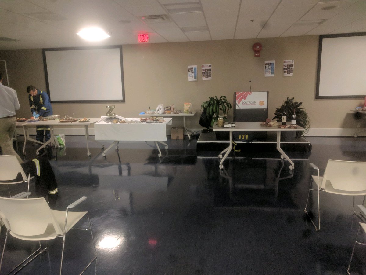 PorcSale's tweet photo. Porc Salé Field Trip!!!

Today Mark is out at @Shell_Canada Scotford to judge a Charcuterie Board competition! https://t.co/xnXeKpV887