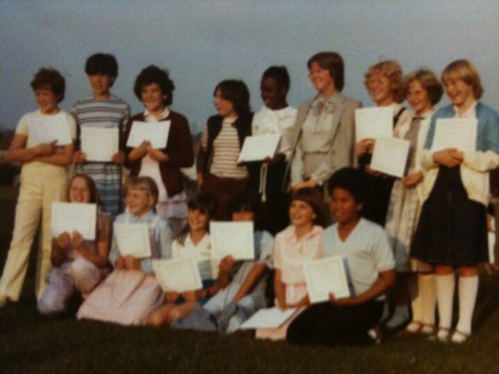 hilarysmithuk's tweet photo. Marlborough Road baseball team league winners, summer 1982 with Miss Kay Haskell, my all time favourite teacher! @marlboroughpri https://t.co/ORMk51RxCp