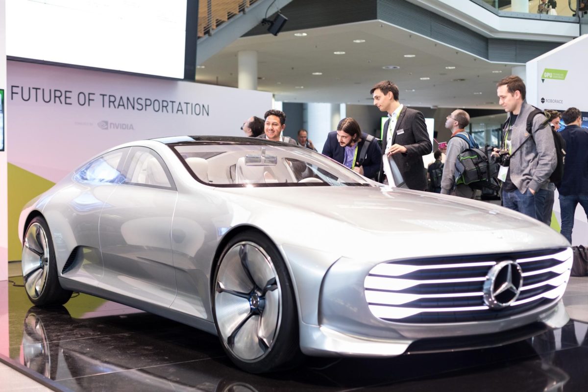 Another showstopper is the Mercedes-Benz Concept IAA. Known as the “Digital Transformer,” this concept vehicle changes shape based on its speed. NVIDIA technology powers its digital dashboard. http://nvda.ws/2z2nXNc