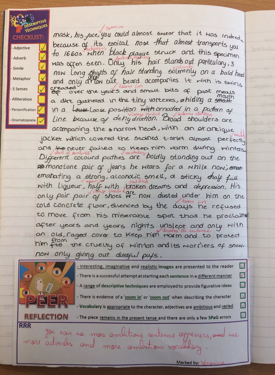 MrMoonUK's tweet photo. Using margin checklists to support #writing and remind students of language features at @UnityBlackpool: https://t.co/6eMSDSdmNQ