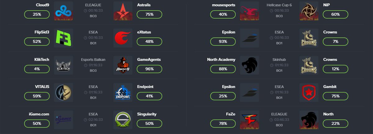 csgopositive's tweet image. Upcoming matches