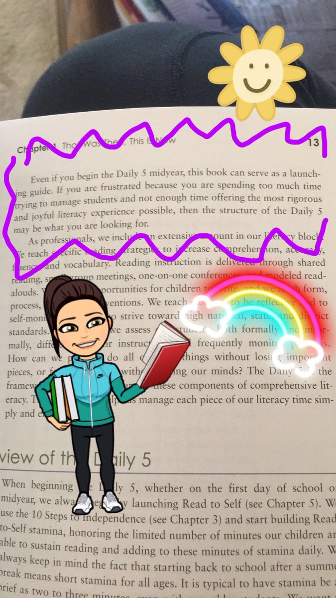 C89Kroger's tweet photo. Love knowing that The Daily 5 can help me if I feel stuck in teaching literacy #eled459 #booksnaps https://t.co/sBYTkV2jk8