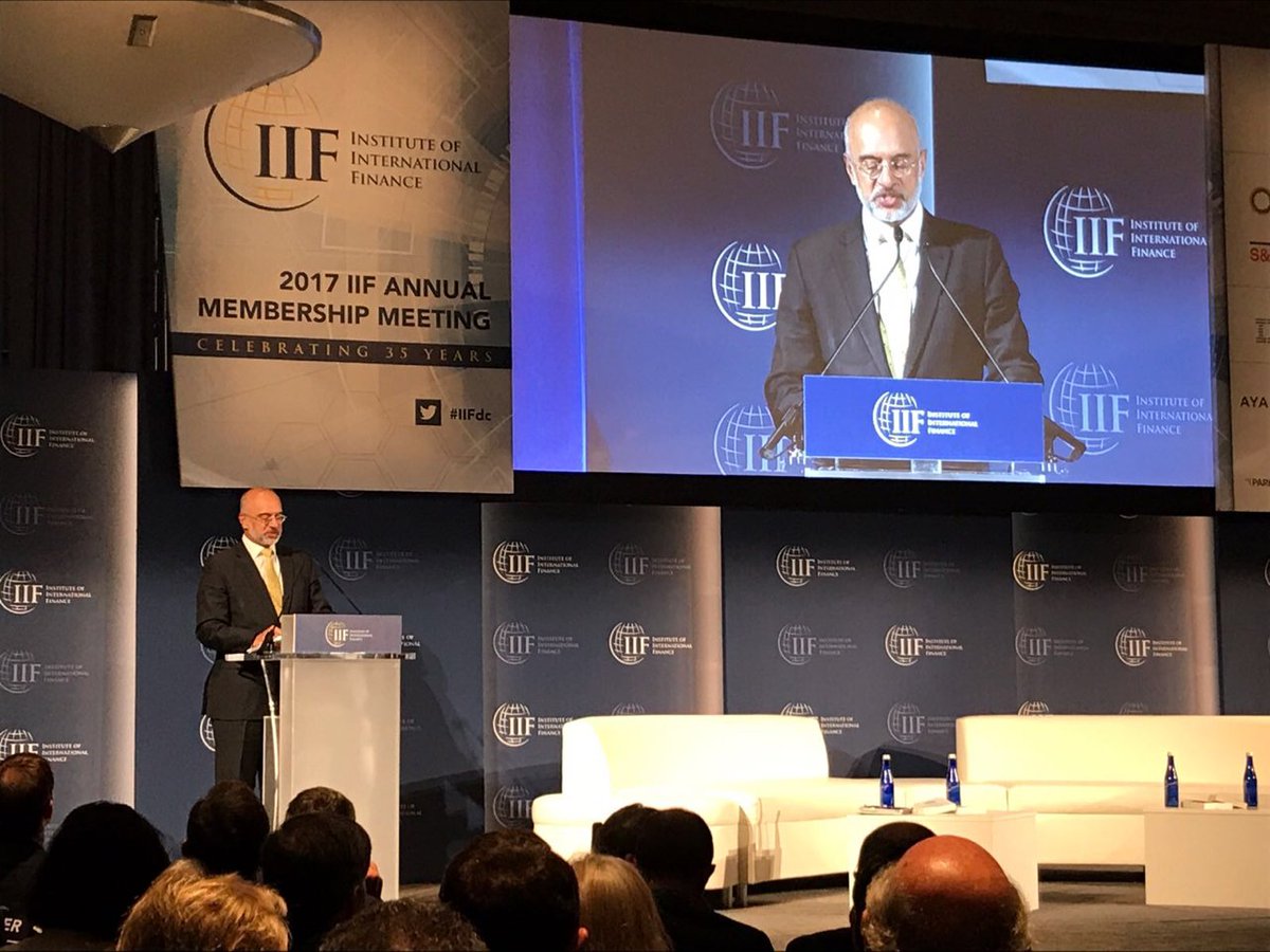 IIF's tweet photo. Kicking off our #cashless sessions with a keynote from @piyush24 from @dbsbank on going "cashless," "checkless," and "borderless." https://t.co/Uh7cfplo5K