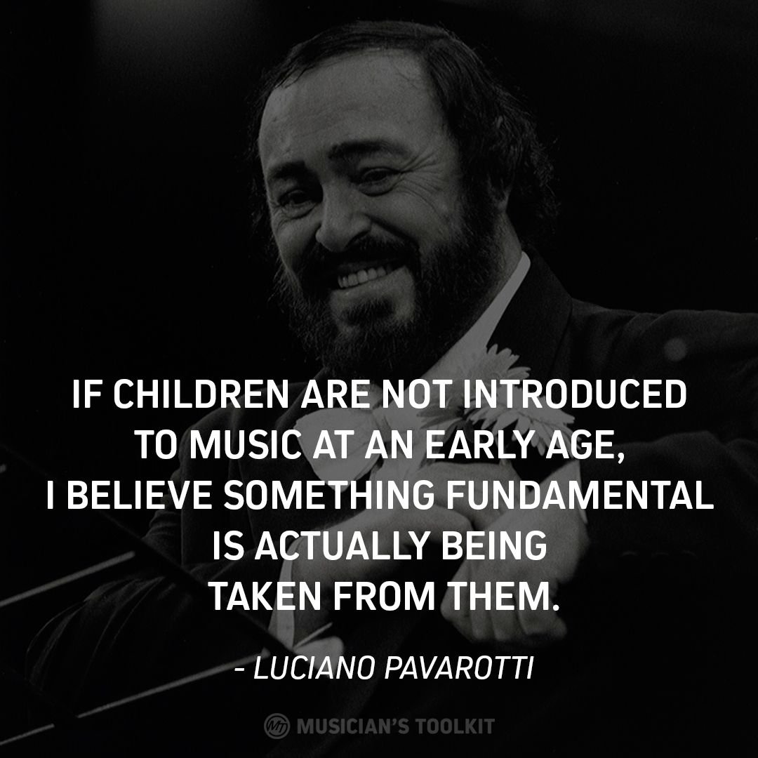 ChildMusicNetwk's tweet photo. RT @musicianskit: Happy birthday to one of the greatest operatic tenors ever. #Pavarotti #musiceducation #musicquote https://t.co/76Tv2AM1EA