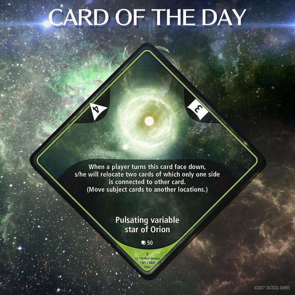 TacticalGames_'s tweet photo. Today's card 🌏✨
Pulsating variable star of Orion: a wind ability card 🍃🌀
💡Tips💡Wind has distinctive ability cards.… https://t.co/Am8rl7uv5b https://t.co/20P5cc0JSU