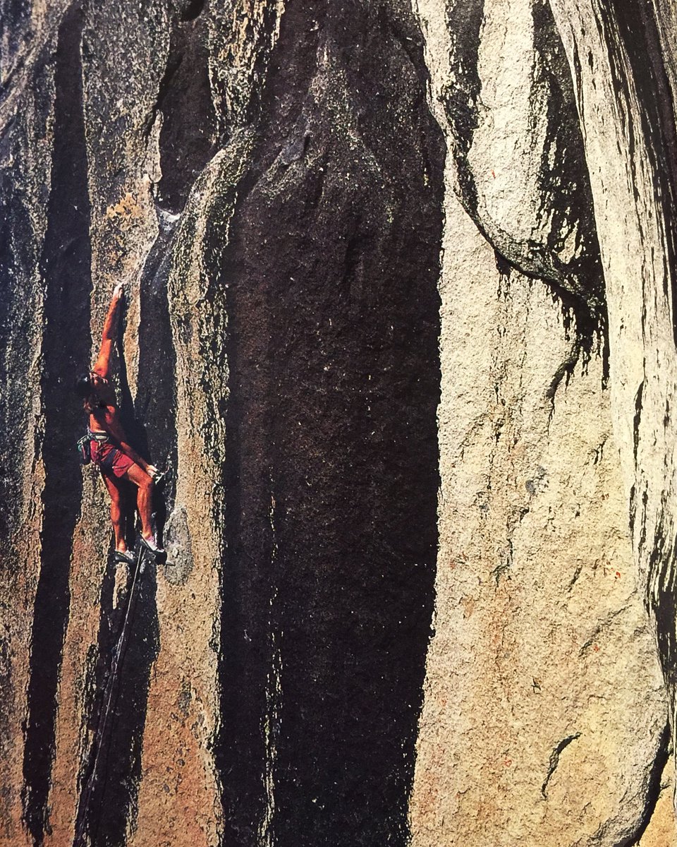Father Ron kauk
On his route broken arrow “ Tuolumne Meadows ca ^ 1990’s