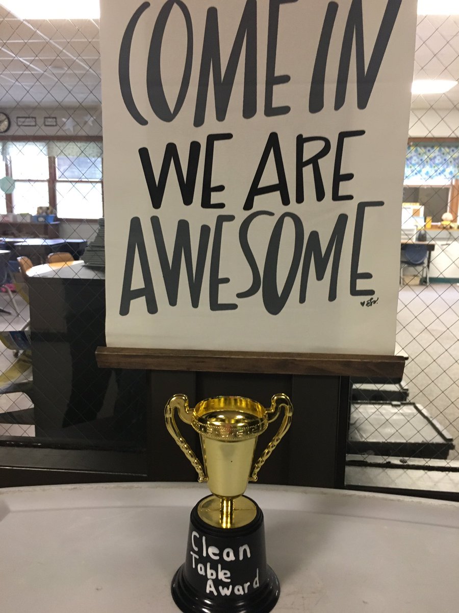 MrsDunn127's tweet photo. Third grade is the winner of this week's Clean Table Award!
#lakewoodpride #cleantable https://t.co/vsMem1pDJQ