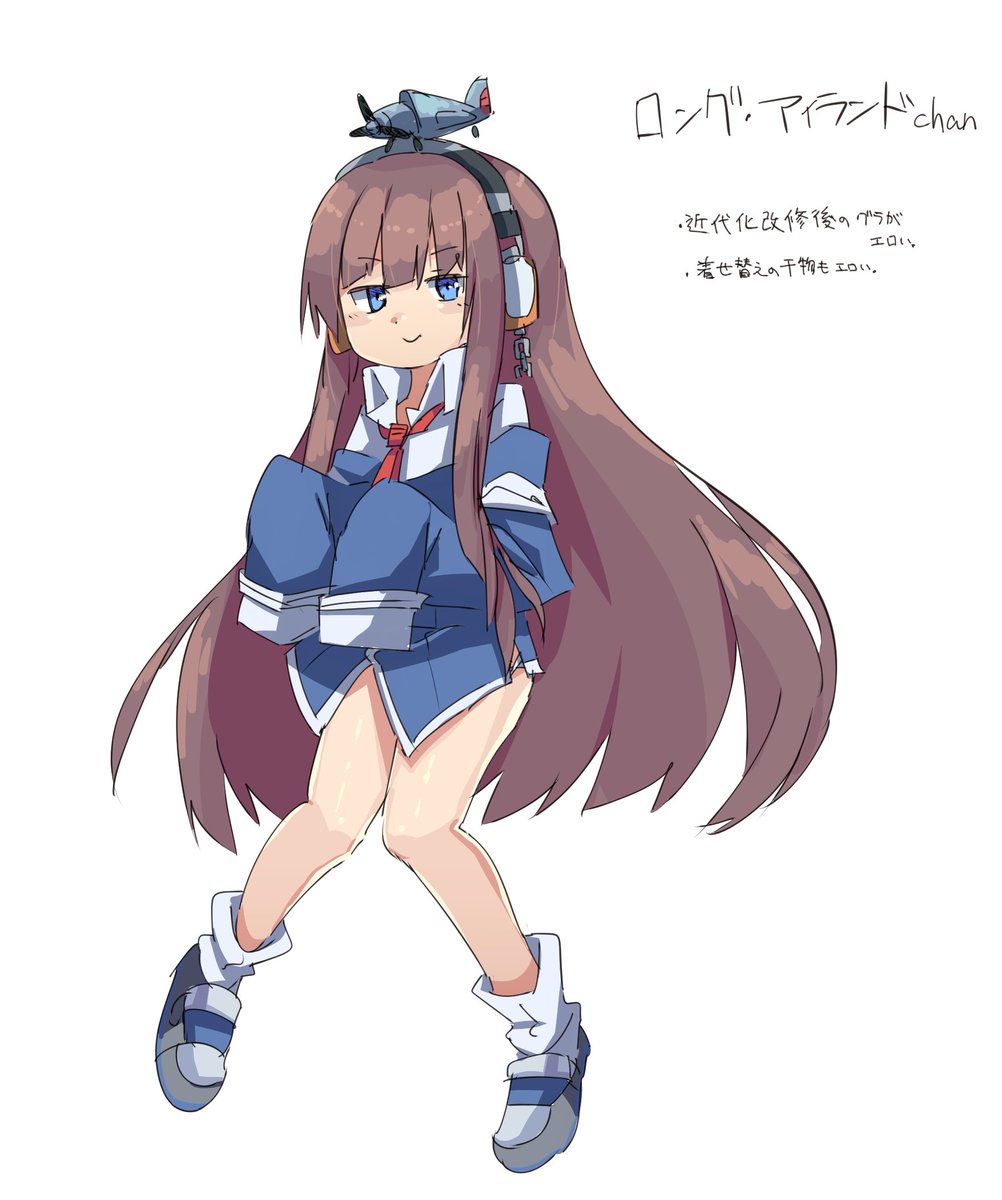 Redmiso 寝る前の落書き アズレンのロングアイランドchan