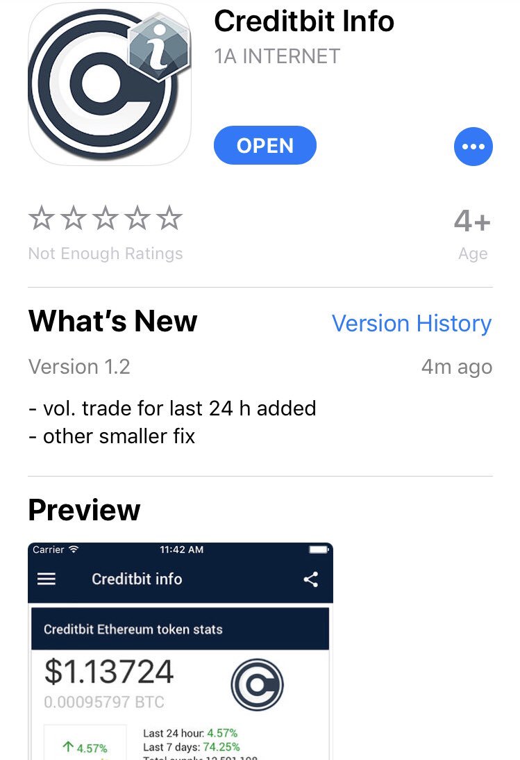 LowByter's tweet photo. Follow #CreditBit stats through CreditBit Info app available on app store and on google play as well!
@creditbit #credit2 https://t.co/lzuQNjeSLV