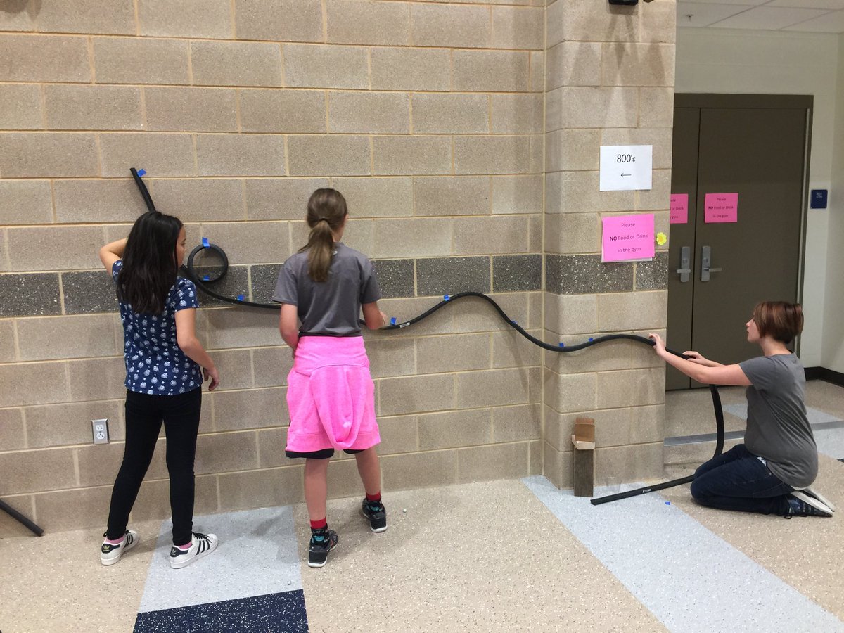 Creating potential and kinetic energy!  6th grade science rocks!