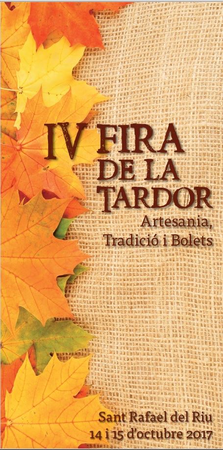 Este fin de semana esperamos veros a todos en la IV Fira de la Tardor de Sant Rafael (Castellón). En Mas de Cameu deseamos sorprenderos.