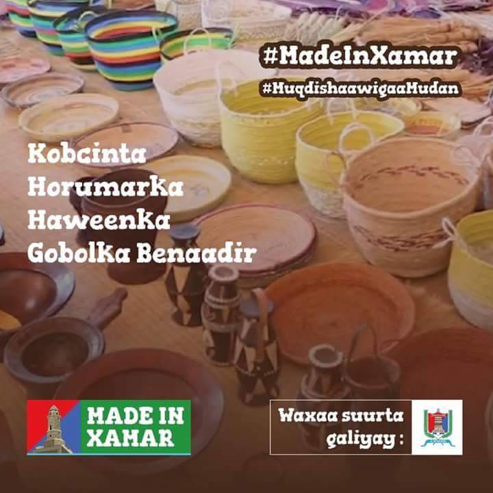 AliifiyeAli's tweet photo. Let us encourage our talented women, we don't need what exported frm other countries.
#MadeInXamar https://t.co/wOMRoEzdoF https://t.co/NMHwJdupth
