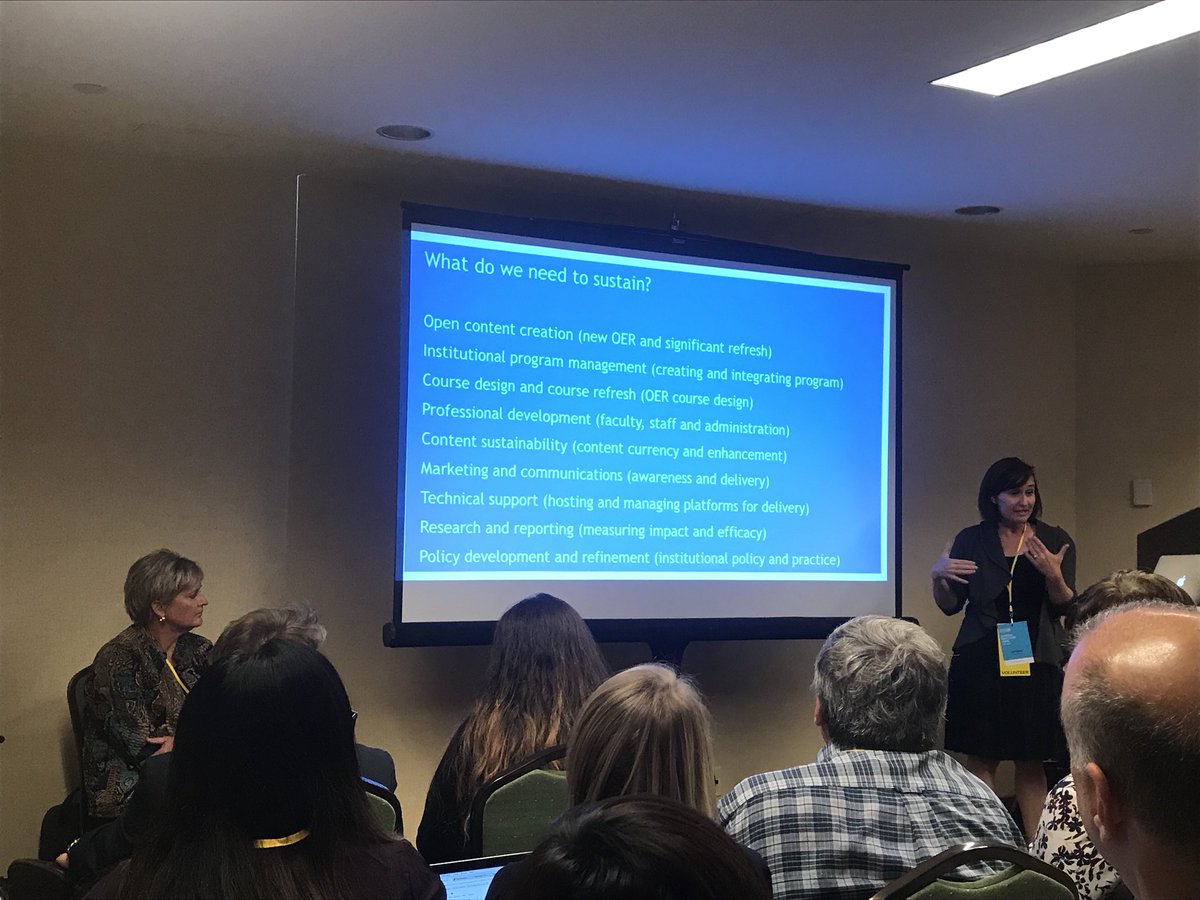 edBridgePartner's tweet photo. Packed room discussing #oer sustainability with @KirwanCenter @SUNY @CUNY @LumenLearning #opened2017 https://t.co/V5NRPhgbqS