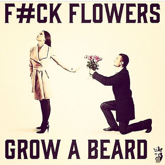 Live_Bearded's tweet photo. FUCK FLOWERS ...  😃😜 #beard #beards #bearded #beardloves https://t.co/ITxrztdI69