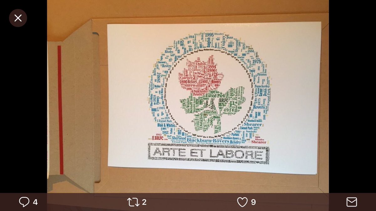Know a Blackburn Rovers fan?
I'm giving this print to a follower at 11pm.
To enter;
- RT
- Follow me
Thanks!