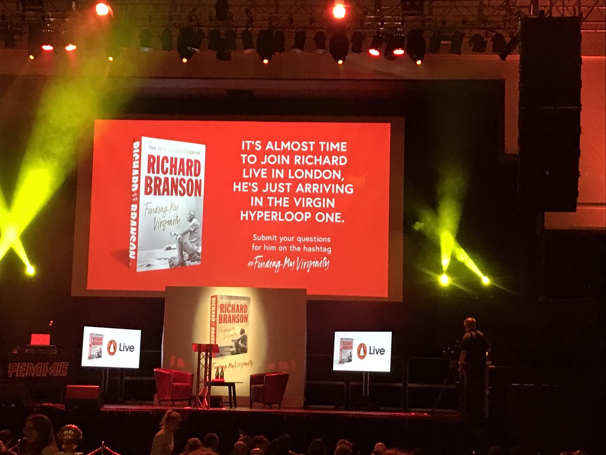 Looking forward to hearing from Richard Branson #findingmyvirginity