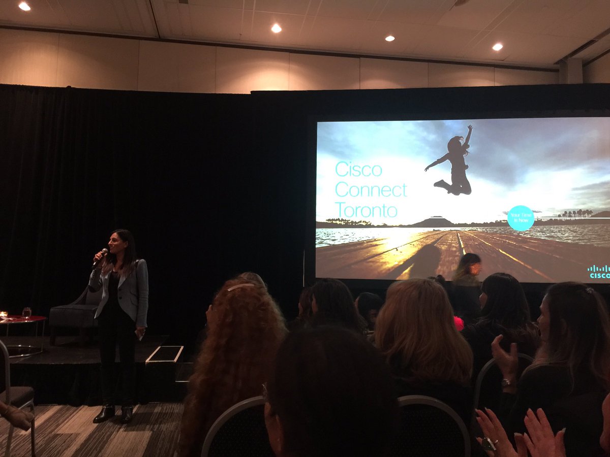 darrylpwilson's tweet photo. At the @CiscoCanada Empowered Women Network breakout session #ciscoconnect2017. @RolaDagher to kick off. Packed event, standing room only https://t.co/4ZnEAchwfG
