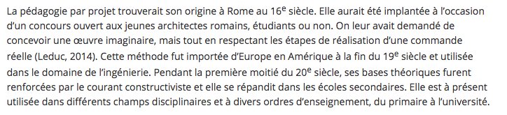 Saviez vous que la pédagogie par projet trouverait son origine à Rome au 16e siècle?

#moocOAS #cirtaqc #reptic

aide.ccdmd.qc.ca/oas/fr/node/147