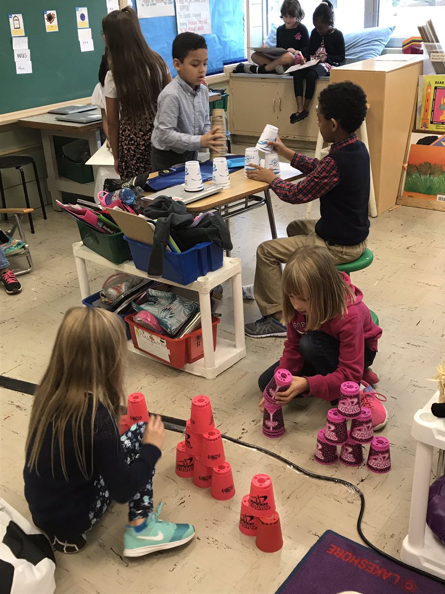mrs_moorefield's tweet photo. When you are stuck inside on a rainy day @PerryHallES @SpeedStacksInc #GatorStackers https://t.co/xAQoPZTqrF