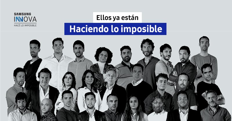 Ellos son los que se animaron y fueron más allá de lo establecido. Conocelos en goo.gl/K1Rd98 #SamsungInnova #HacéLoImposible