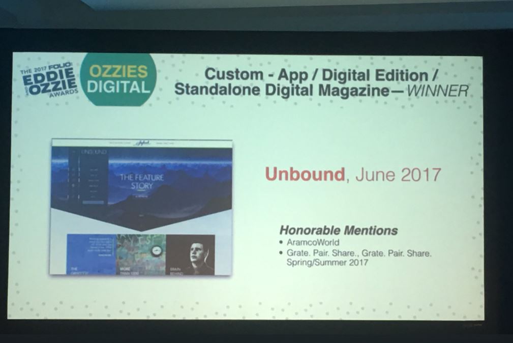 TCSEdSystem's tweet photo. And the @TCSEdSystem marketing team wins for @SaybrookU's UNBOUND digital magazine!! @foliomag #TheCommunitySolution #RadicalCooperation https://t.co/rEx2UUg9wr