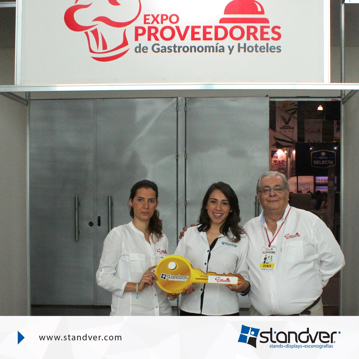 StandVer's tweet photo. Damos #LlaveDeOro #Standver a la Expo Proveedores de Gastronomía y Hoteles, deseándoles la mejor de la suerte y gracias por su confianza! 😎✨ https://t.co/MsgPTMr2x9