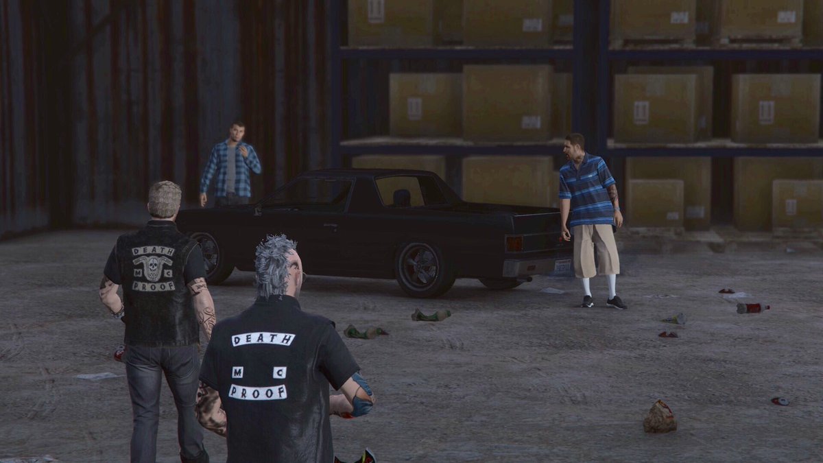 DeathProofMCGTA's tweet photo. It's a setup! Pt1 ⚡️💀⚡️ #GTAV #GTAOnline #GTAPhotographers #RockstarGames #Snapmatic https://t.co/NxMLBqSxIa
